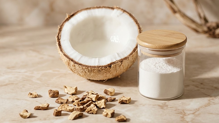 Probiotics, Coconut Water, and Inulin (prebiotic)